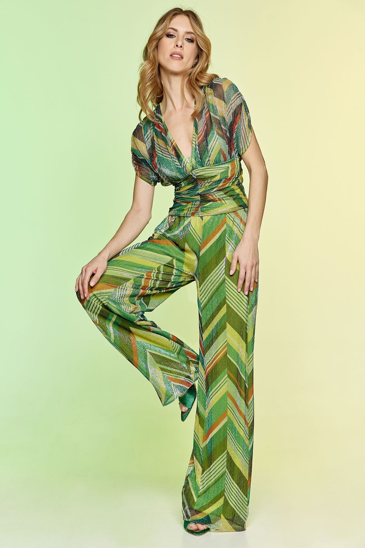 ARLA LUREX KNITED PANTS (14013) ' - ' ΠΑΝΤΕΛΟΝΙΑ