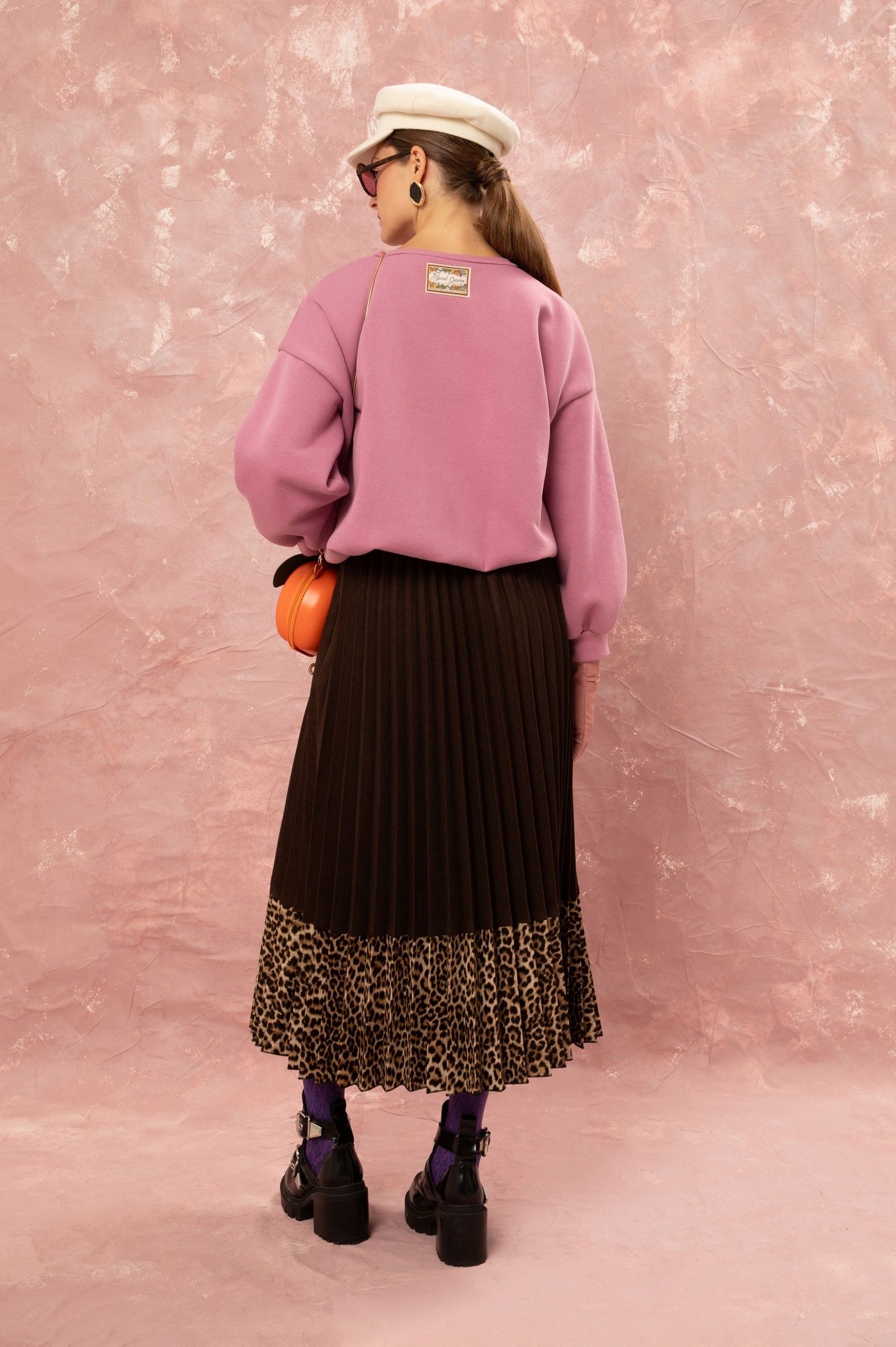 CROPPED FUTTER SWEATER - PINK ' - ' ΤΟΠ