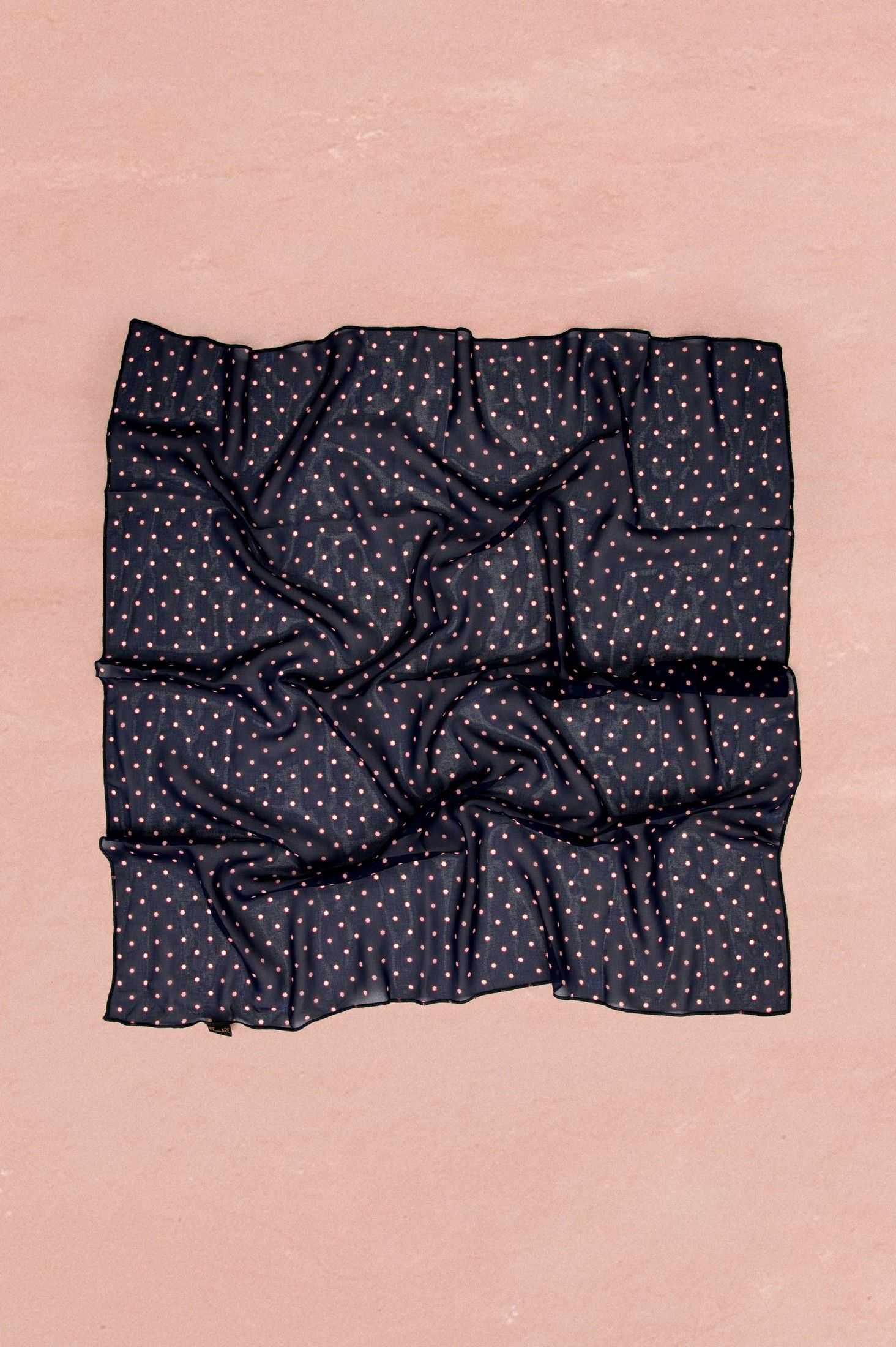 CHIFFON SCARF - FLORAL DOT BLUE