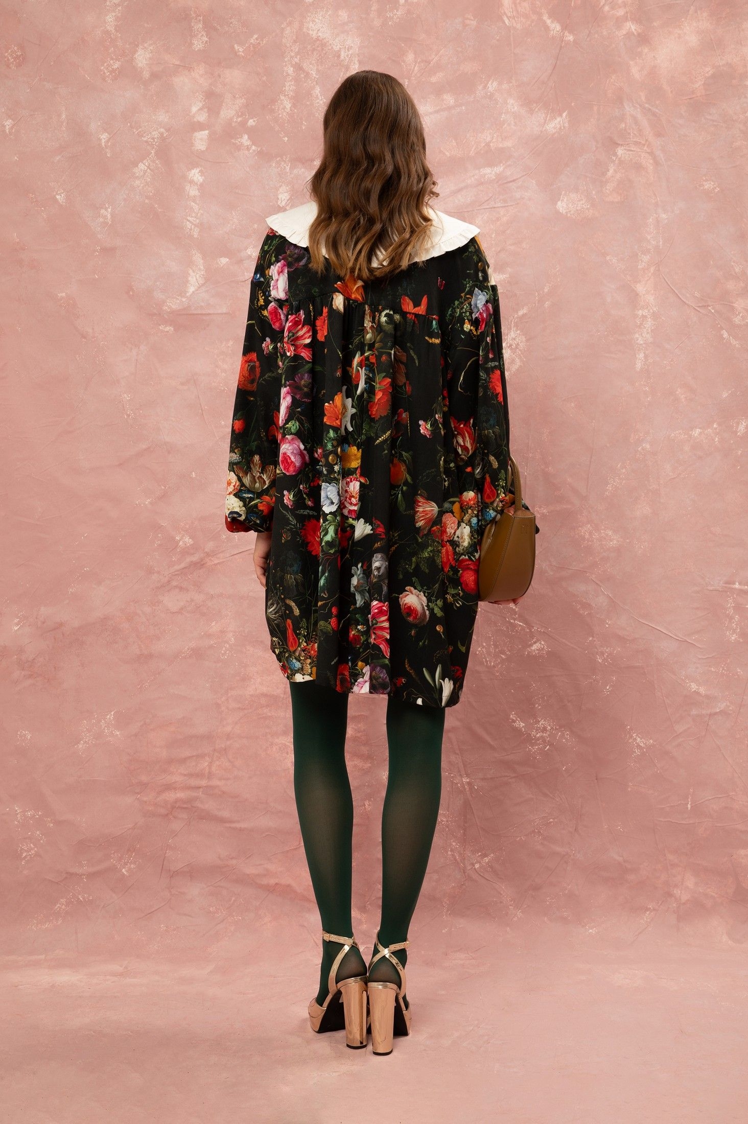 BIG COLLAR MINI DRESS - STILL LIFE ' - ' ΦΟΡΕΜΑΤΑ