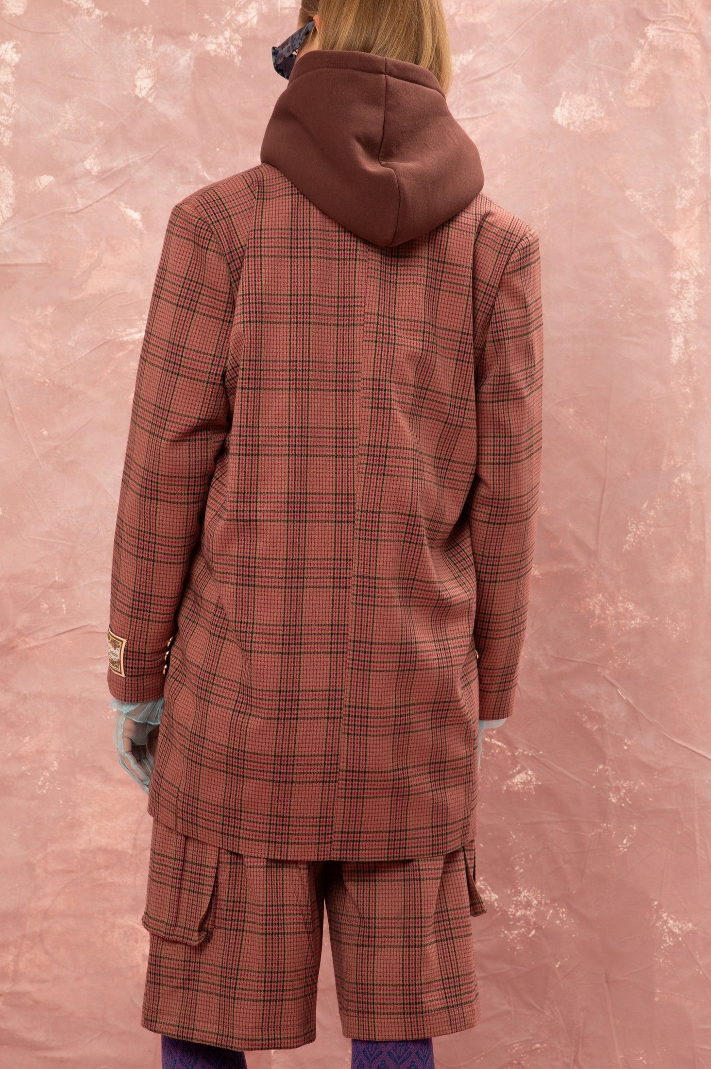 OVERSIZED BLAZER - CHECKED FUCHSIA ' - ' ΣΑΚΑΚΙΑ