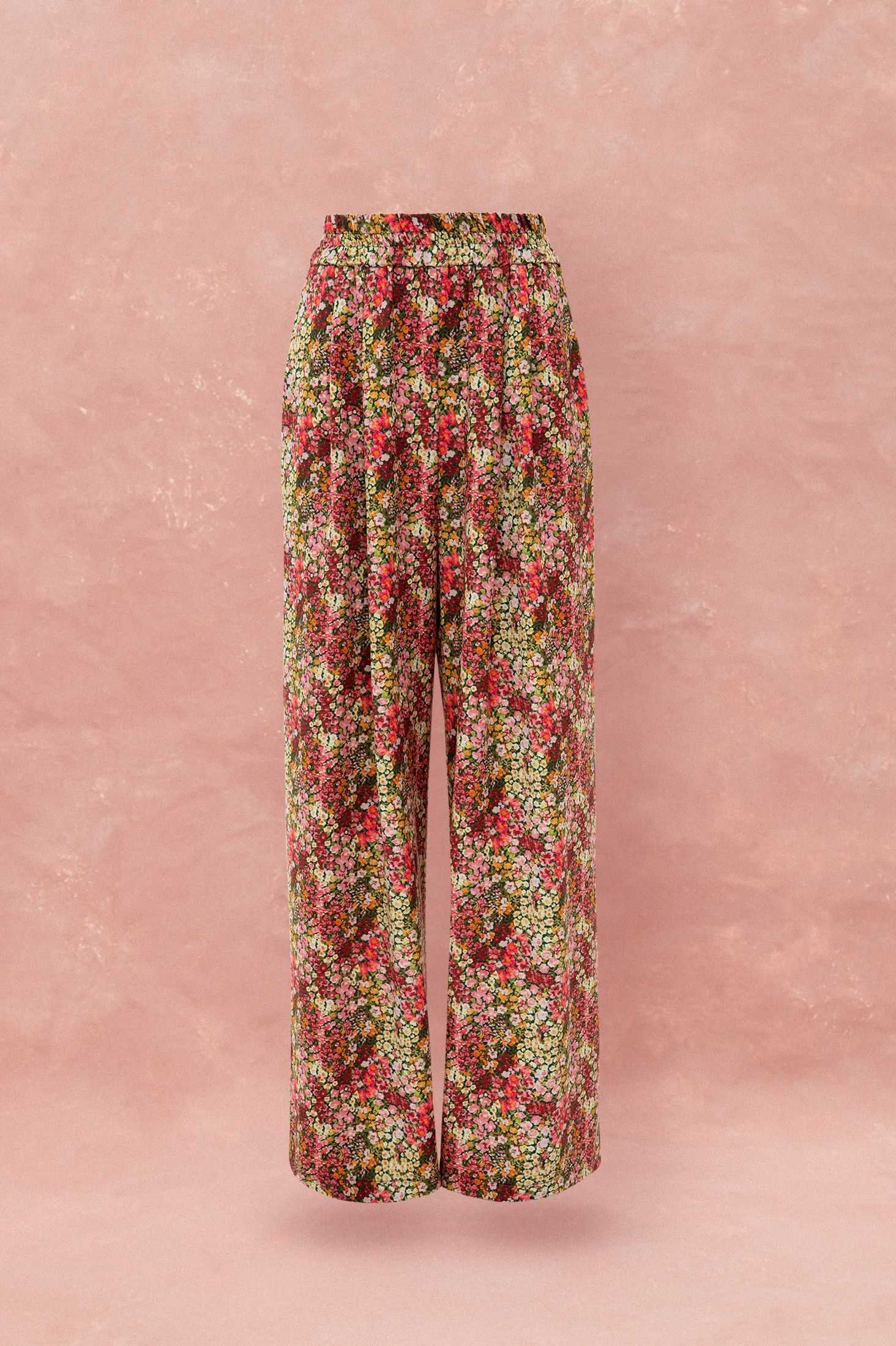 ELASTICATED-WAIST PANTS - LIBERTY FLORAL