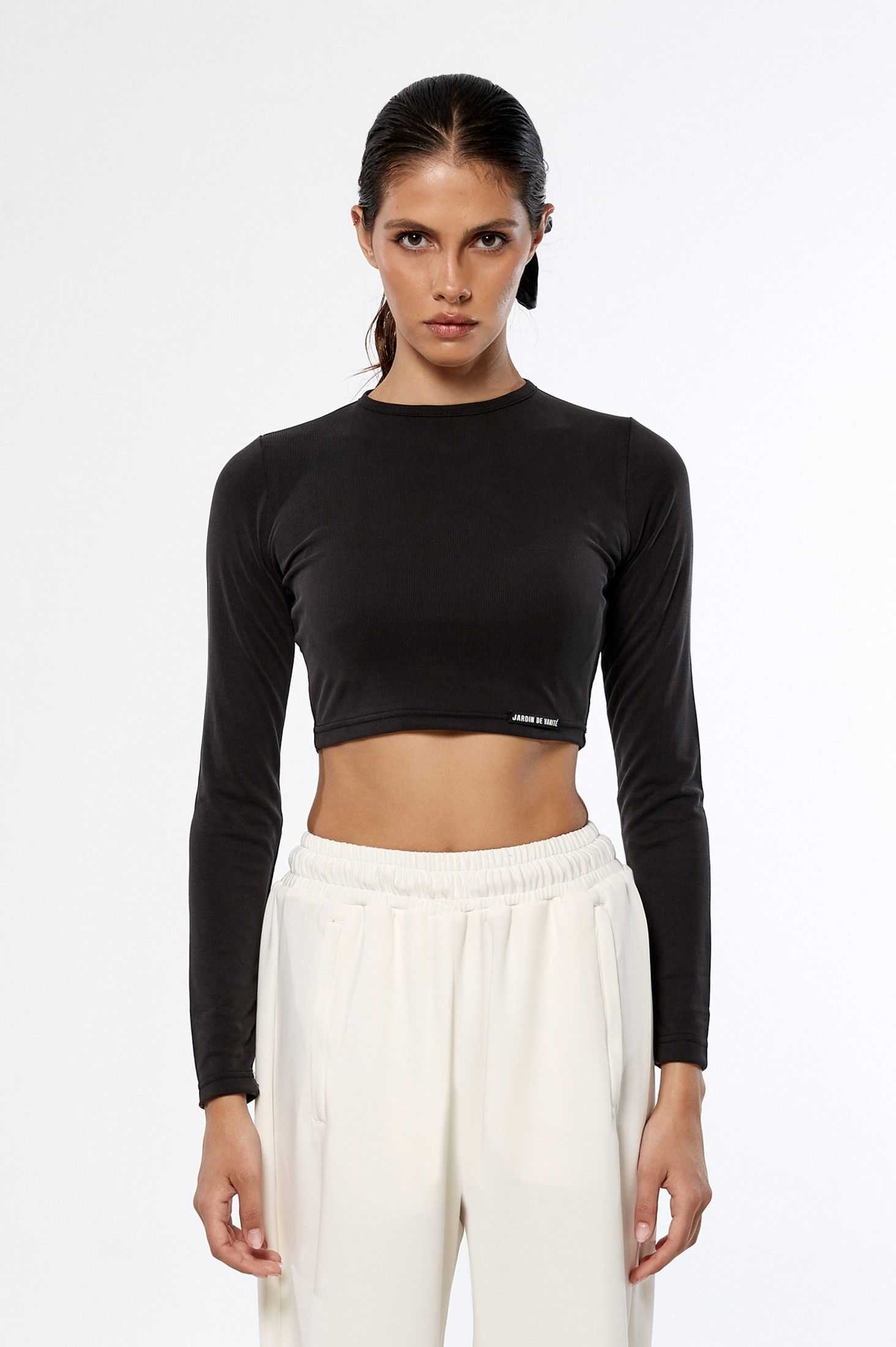 JDV CROP TOP BLACK