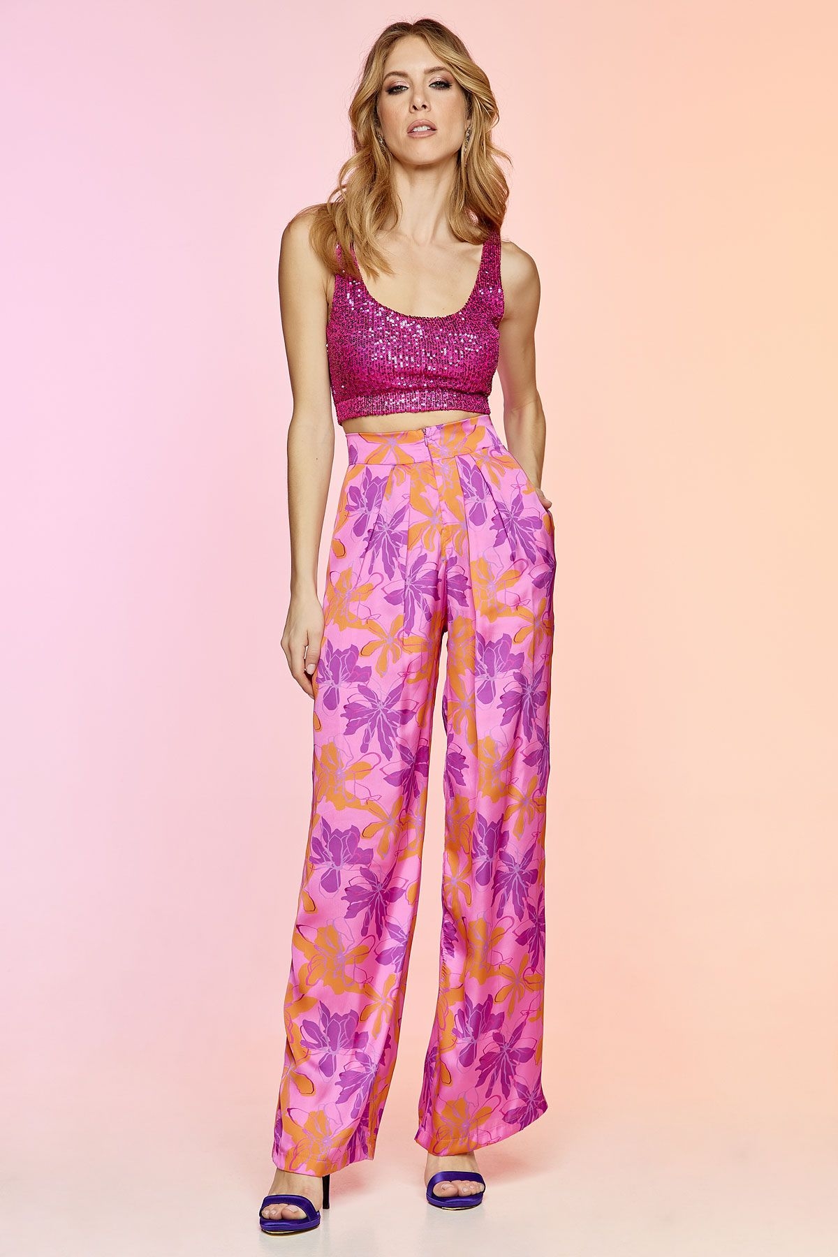 EDENY PRINTED PANTS (14004B) ' - ' ΠΑΝΤΕΛΟΝΙΑ